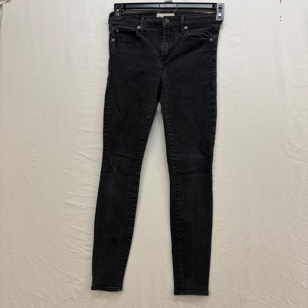 Gap 1969 True Skinny Jeans Womens 27R Faded Black Denim Pants 27 x 27